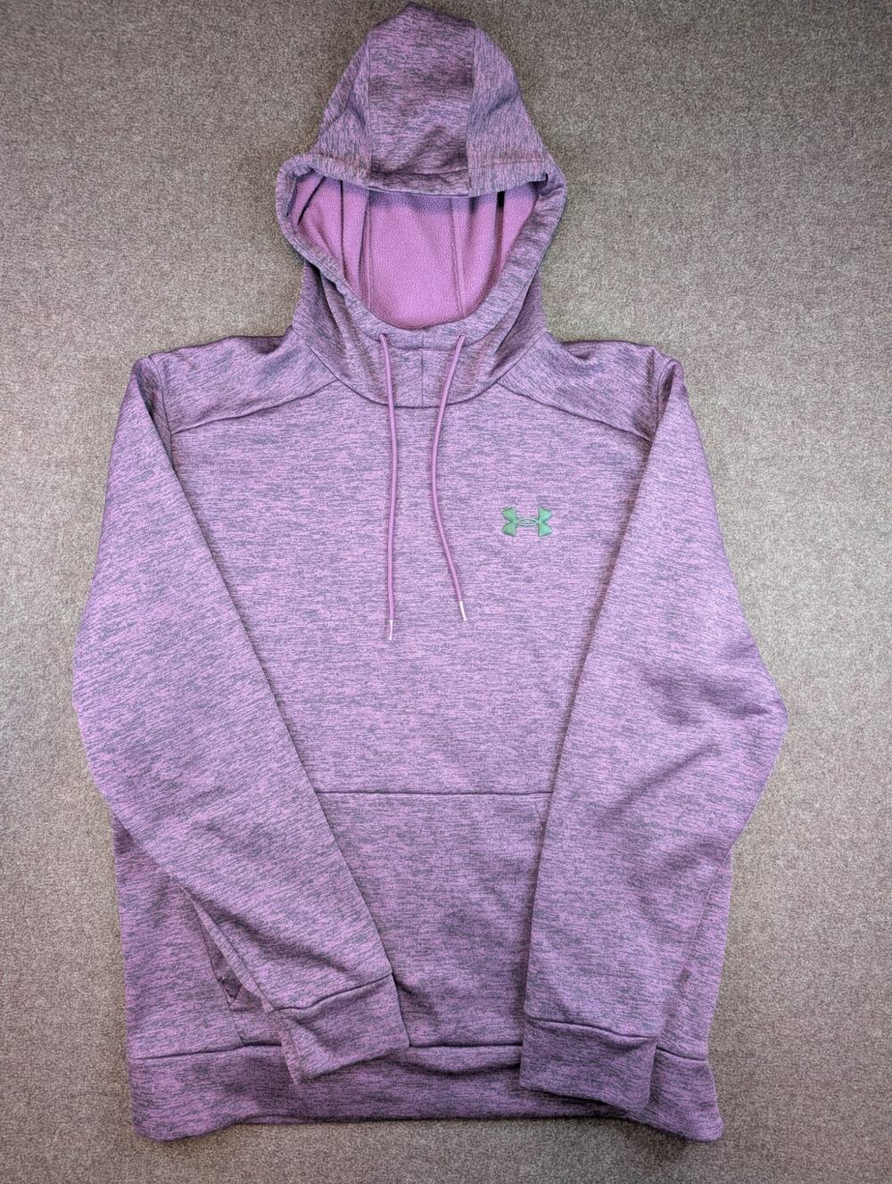 Men's Under Armour Loose-fit Fleece Hoodie, Purple Heather - Size M